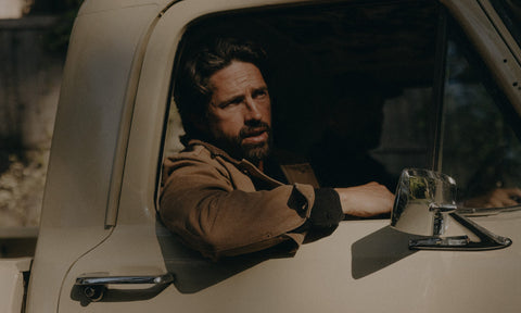 fit model posing in The Ryder Jacket