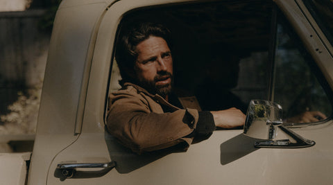 fit model posing in The Ryder Jacket