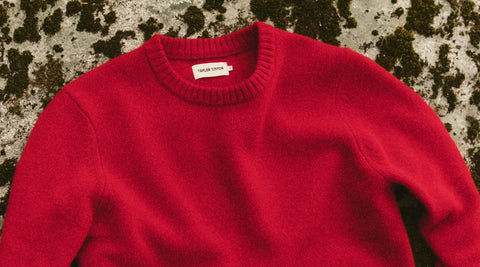 The Eastmoor Sweater in Claret Wool