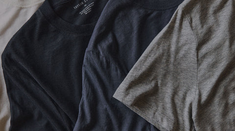 Close up of Taylor Stitch's Men's Cotton Hemp T-Shirt