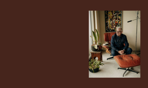 Jeff Farnsworth in his living room