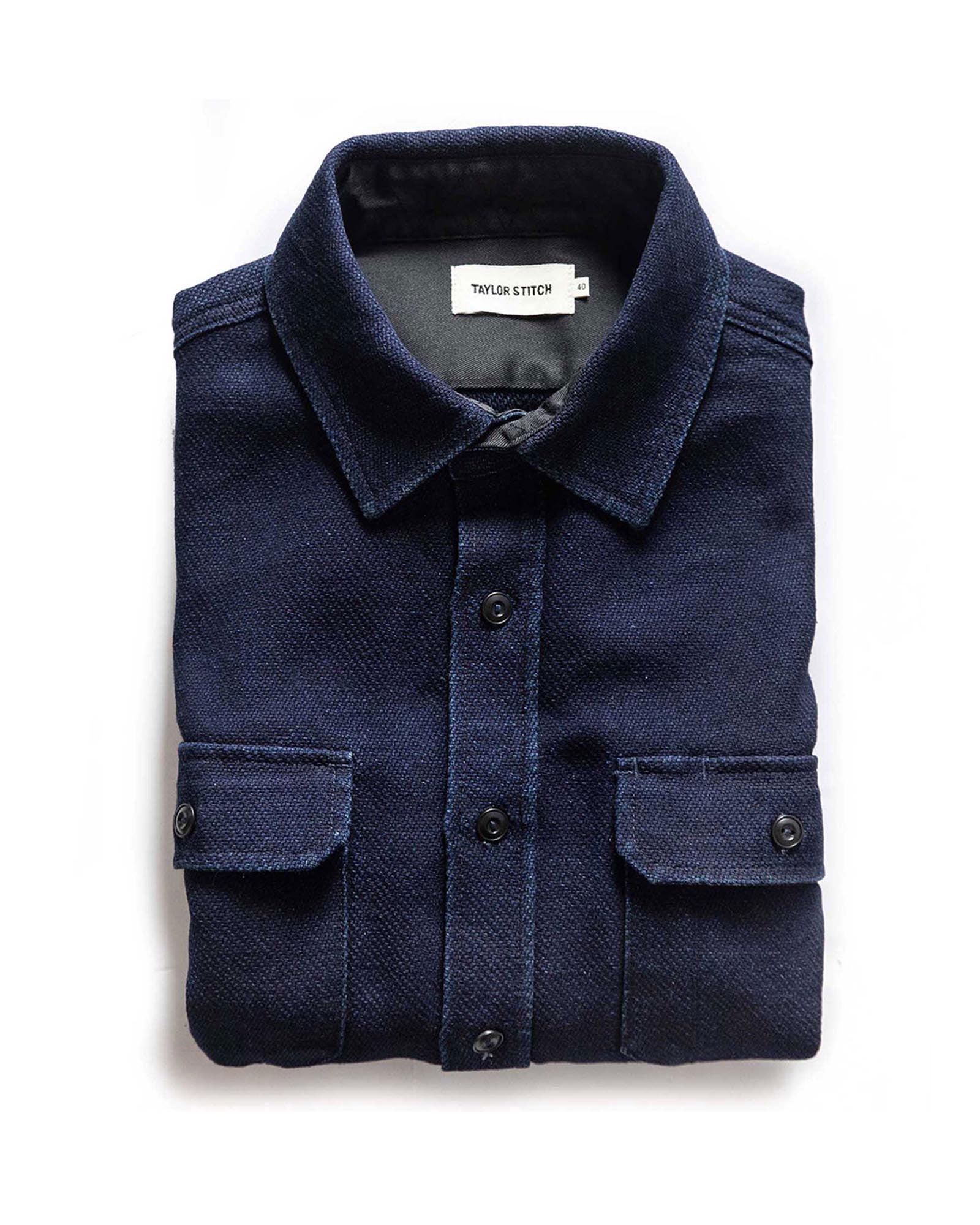 ジーンヘブンズ　ボリュームスリーブデニムシャツ　インディゴ　バンドカラー Indigo Clothing For Men - Shirts, Jackets & Tees | Taylor Stitch