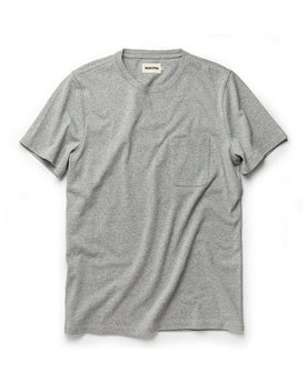 The Heavy Bag Tee in Aluminum, Knits by Taylor Stitch