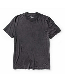 flatlay of The Cotton Hemp Tee in Charcoal, Knits by Taylor Stitch