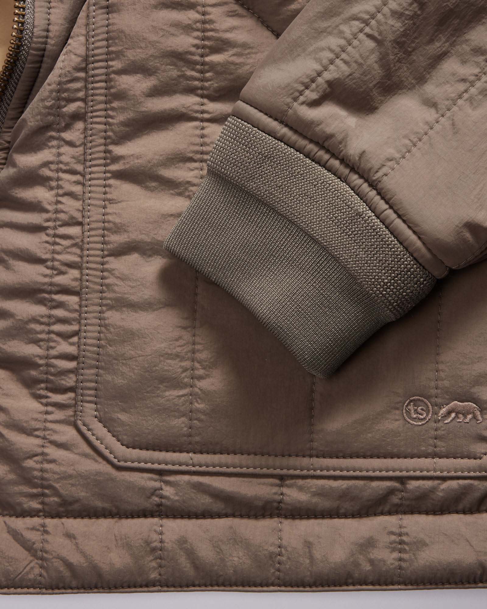 The Able Jacket in Morel Quilted Nylon: Alternate Image 6, Outerwear by Taylor Stitch