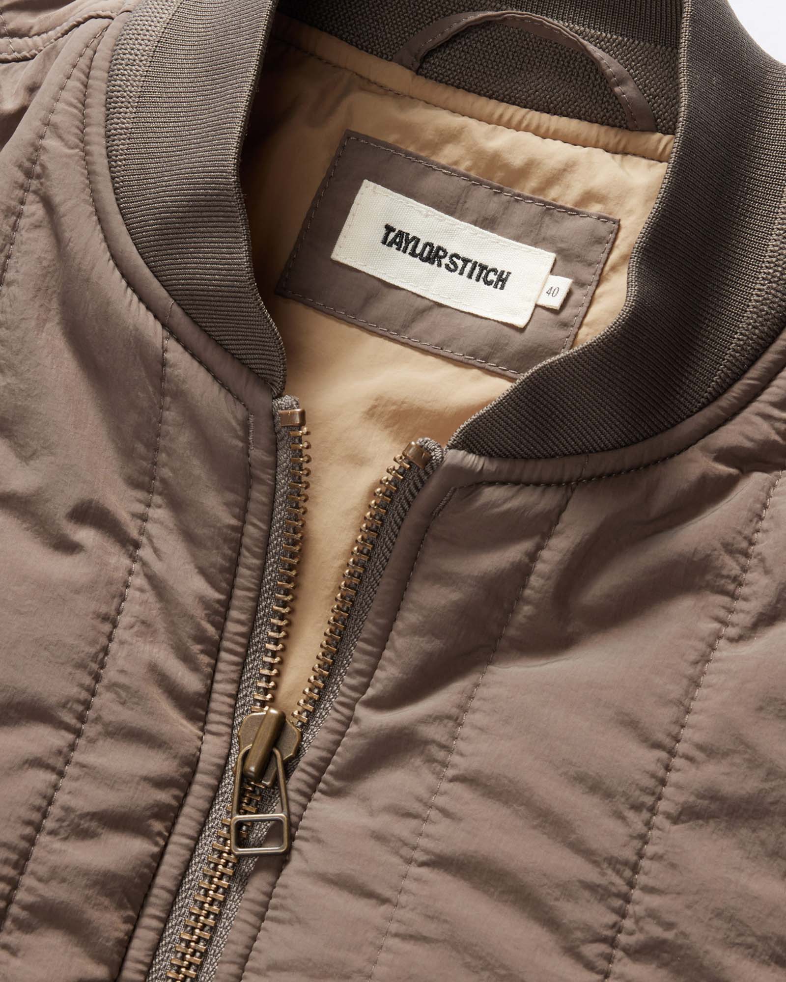 The Able Jacket in Morel Quilted Nylon: Alternate Image 7, Outerwear by Taylor Stitch