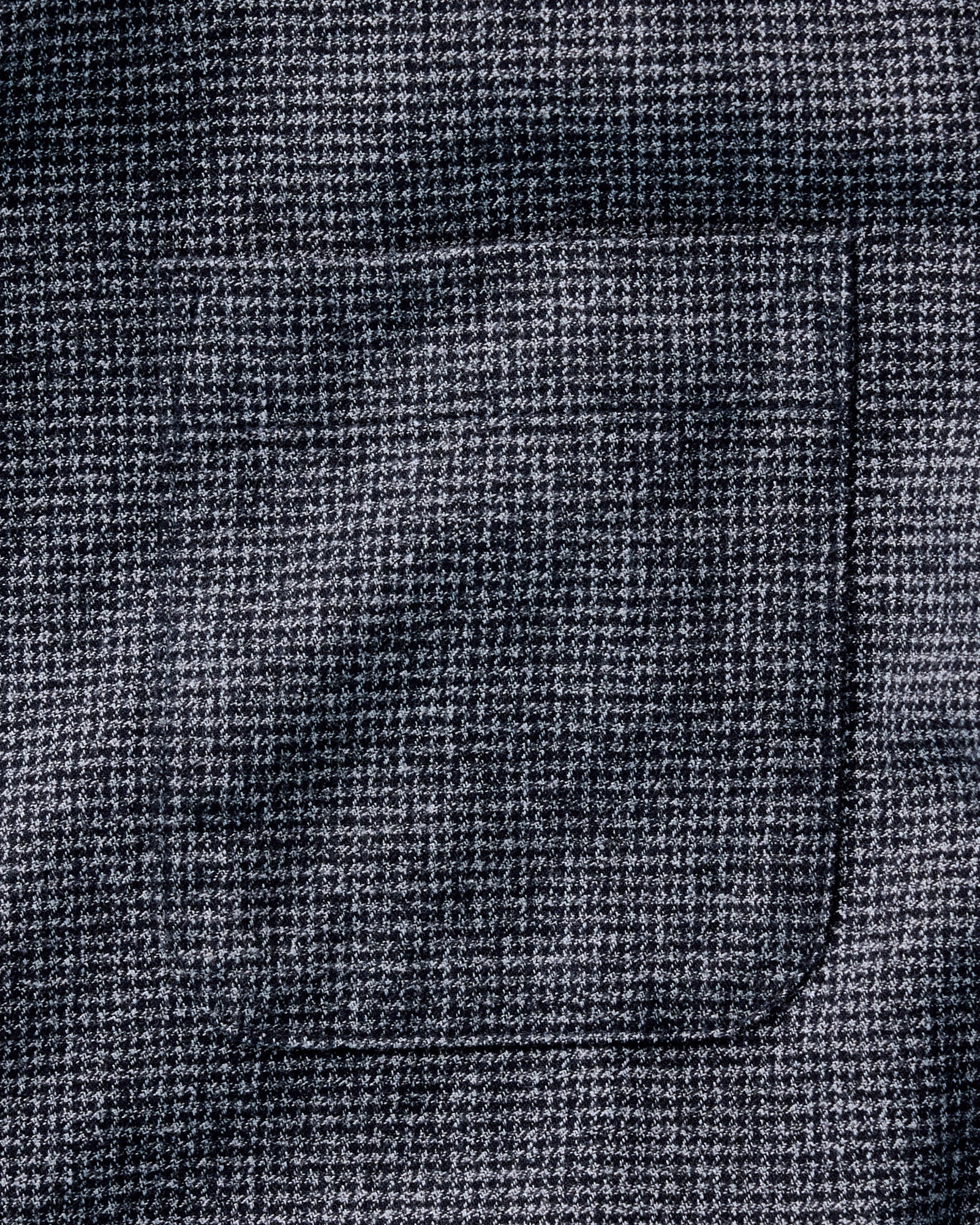 material shot of the pocket on The Jack in Dark Navy Houndstooth, Wovens by Taylor Stitch