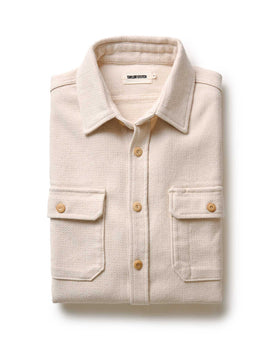 folded flatlay of The Division Shirt in Birch, Wovens by Taylor Stitch
