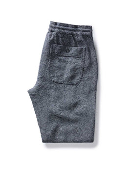 material shot of the drawcord on The Apres Pant in Navy Linen Tweed, Bottoms by Taylor Stitch
