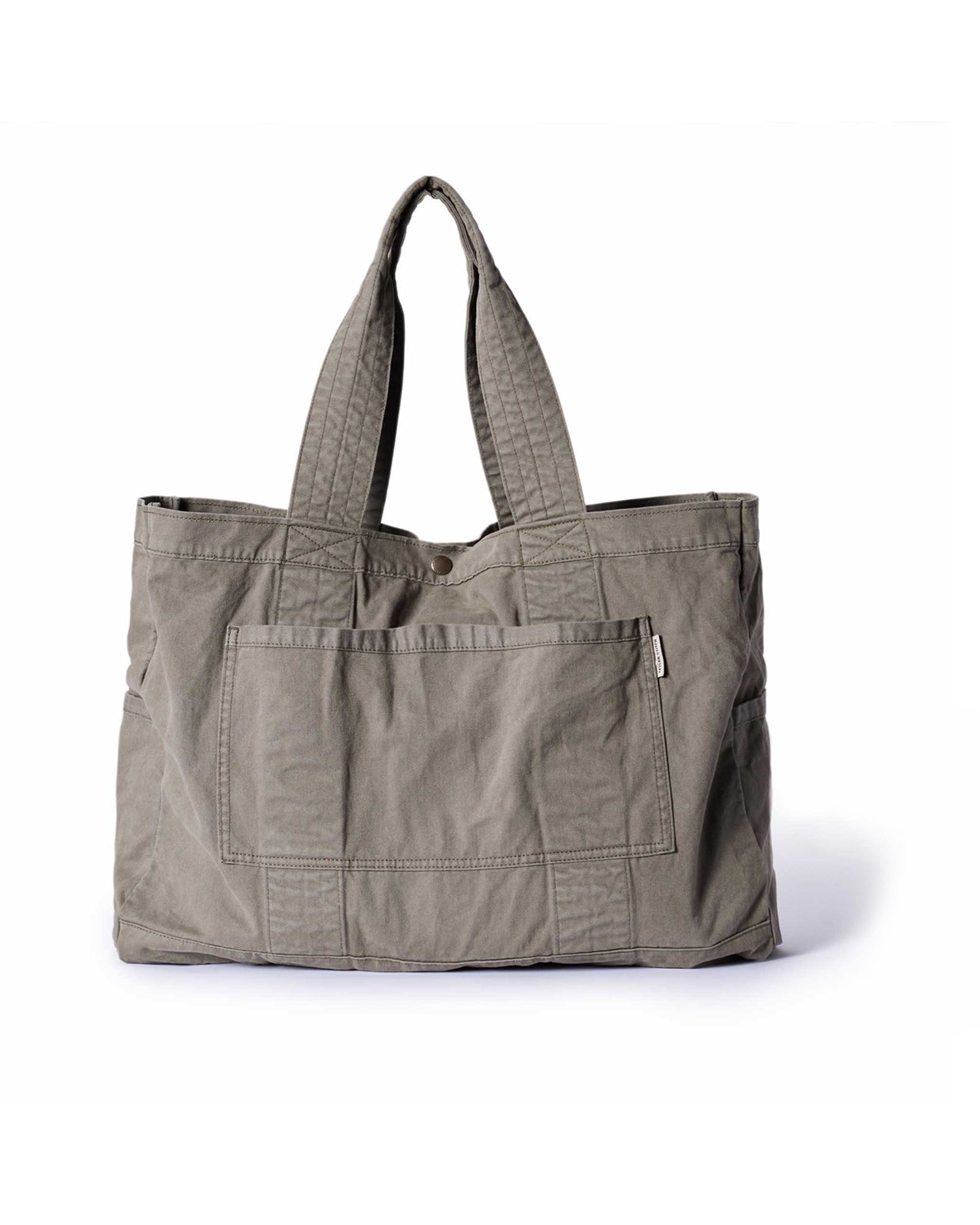 The Foundation Tote in Organic Smoked Olive: Featured Image, Accessories by Taylor Stitch