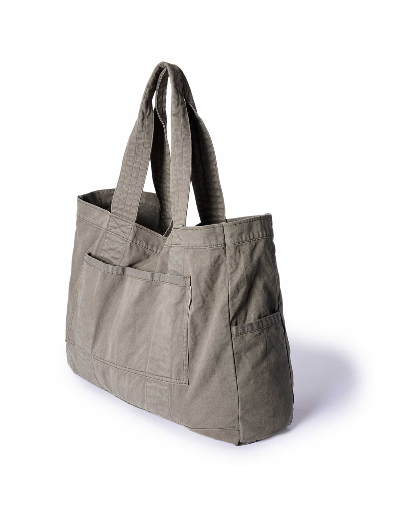 The Foundation Tote in Organic Smoked Olive: Alternate Image 4, Accessories by Taylor Stitch