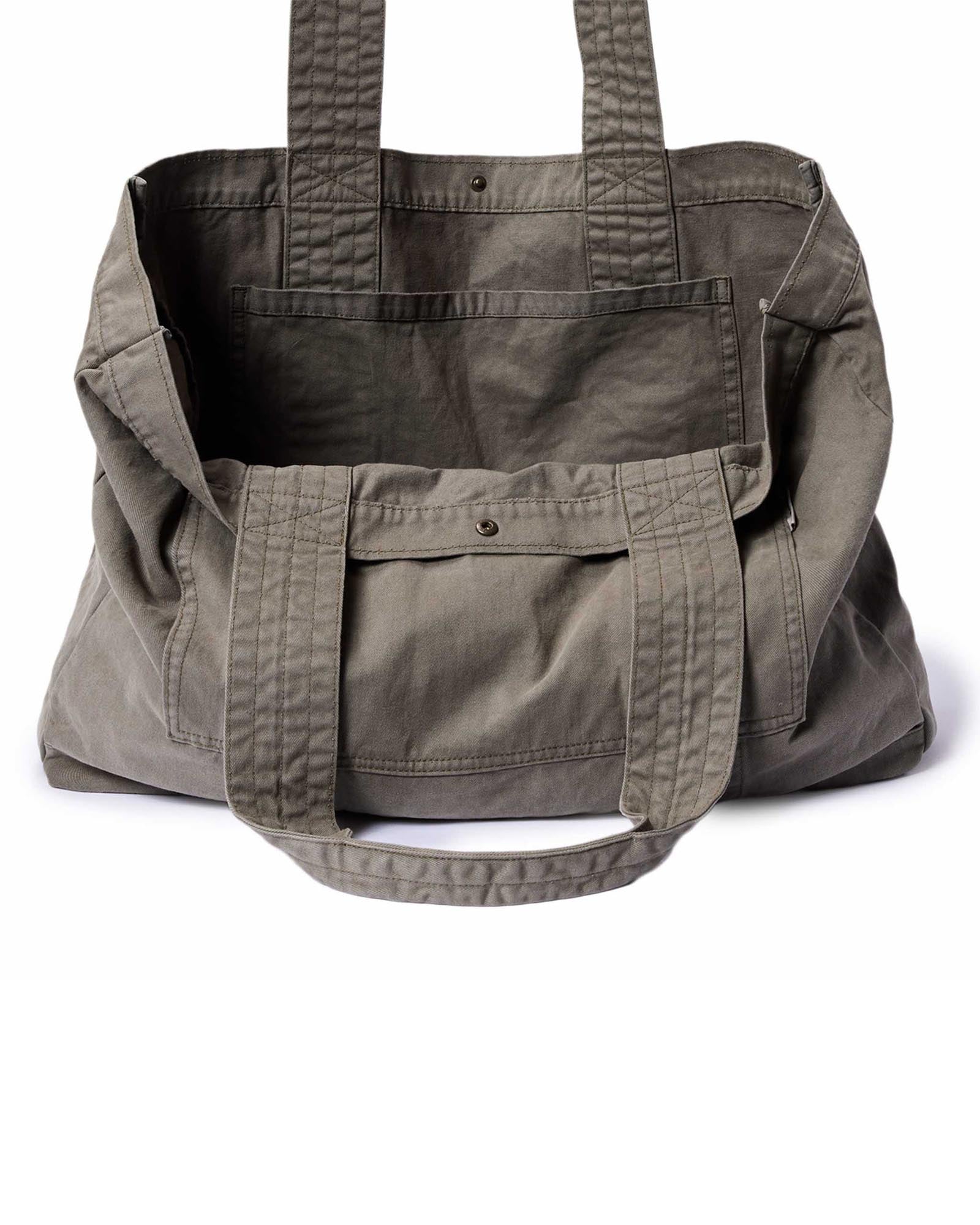 The Foundation Tote in Organic Smoked Olive: Alternate Image 7, Accessories by Taylor Stitch