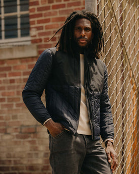 The Ember Jacket in Dark Navy Quilted Nylon, Outerwear by Taylor Stitch