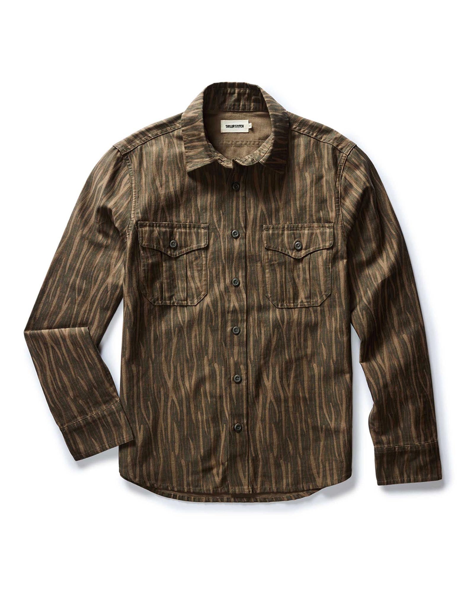 The Saddler Shirt in Bark Print Broken Twill: Alternate Image 5, Wovens by Taylor Stitch