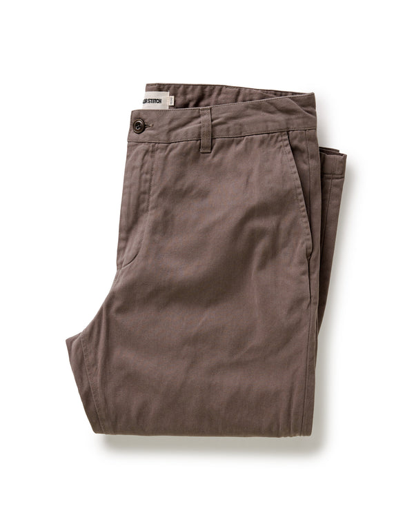 The Slim Foundation Pant in Organic Espresso