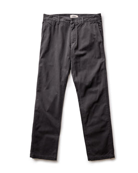 flatlay of The Democratic Foundation Pant in Organic Faded Black, Bottoms by Taylor Stitch