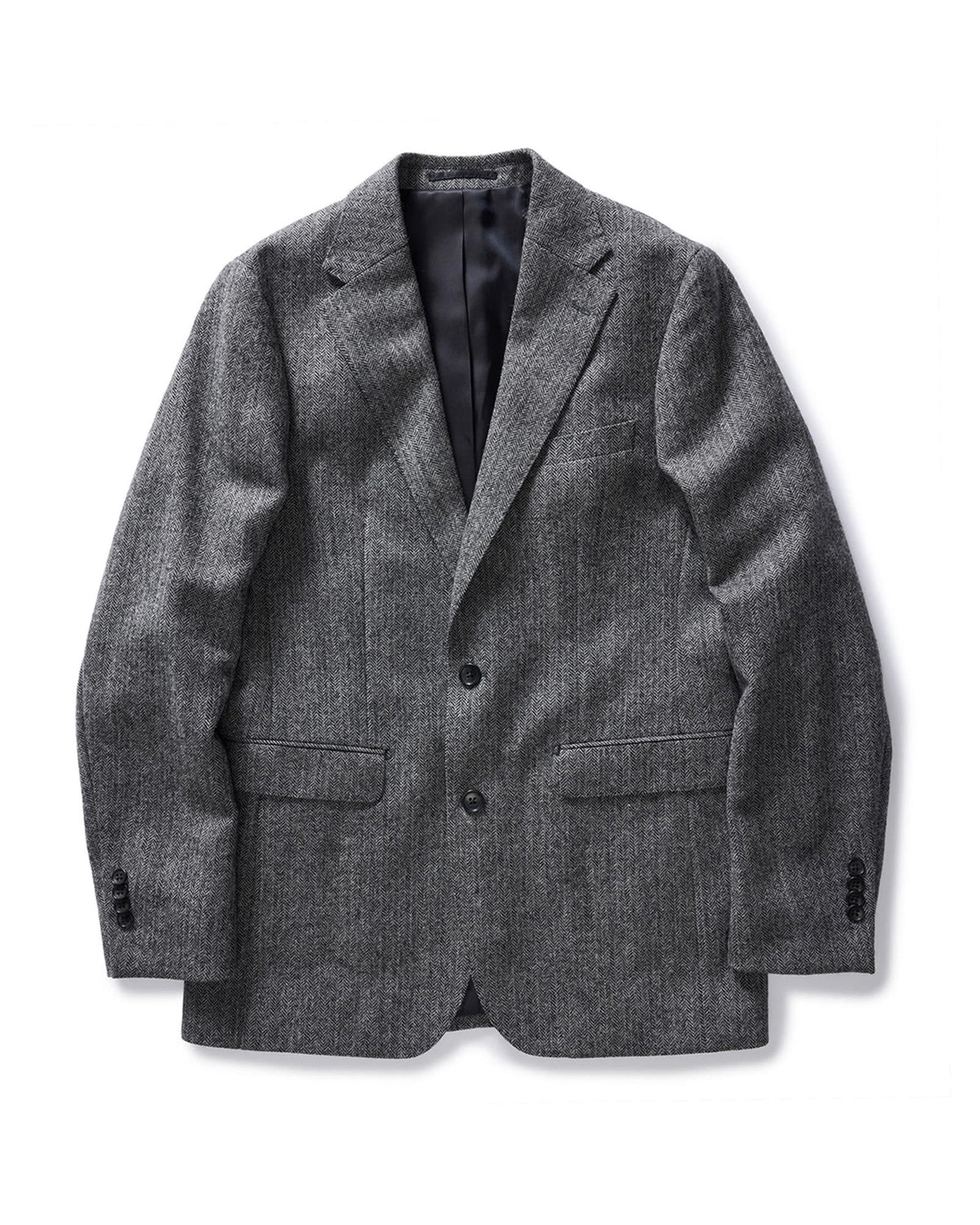 The Stevens Sportcoat in Slate Herringbone Wool