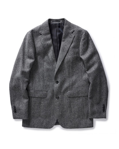 flatlay of The Stevens Sportcoat in Slate Herringbone Wool