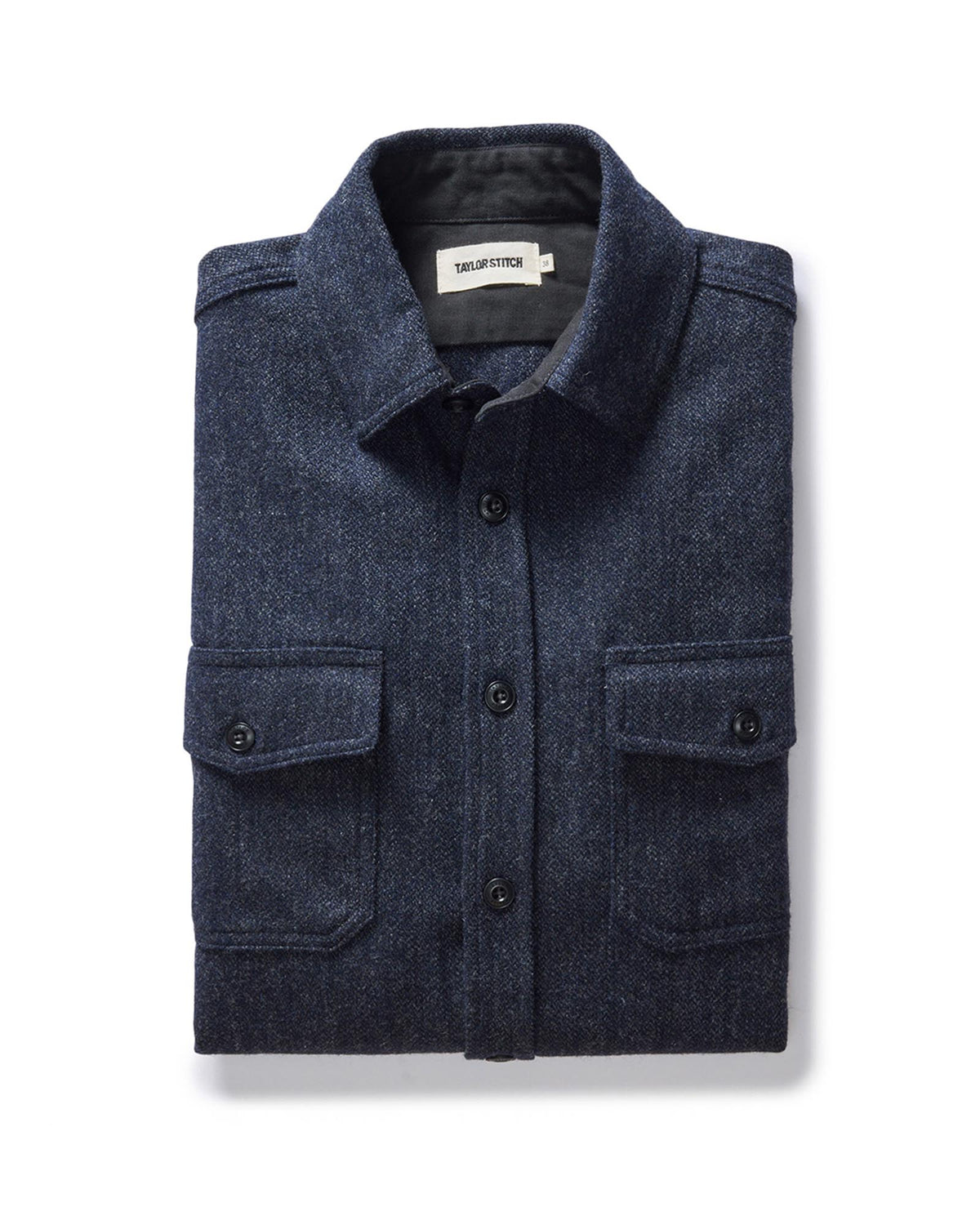 The CPO Shirt in Marine Tweed Wool
