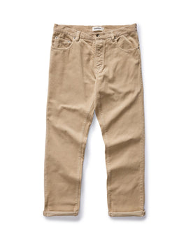 flatlay of The Democratic 5-Pocket Pant in Washed Khaki Corduroy, Bottoms by Taylor Stitch