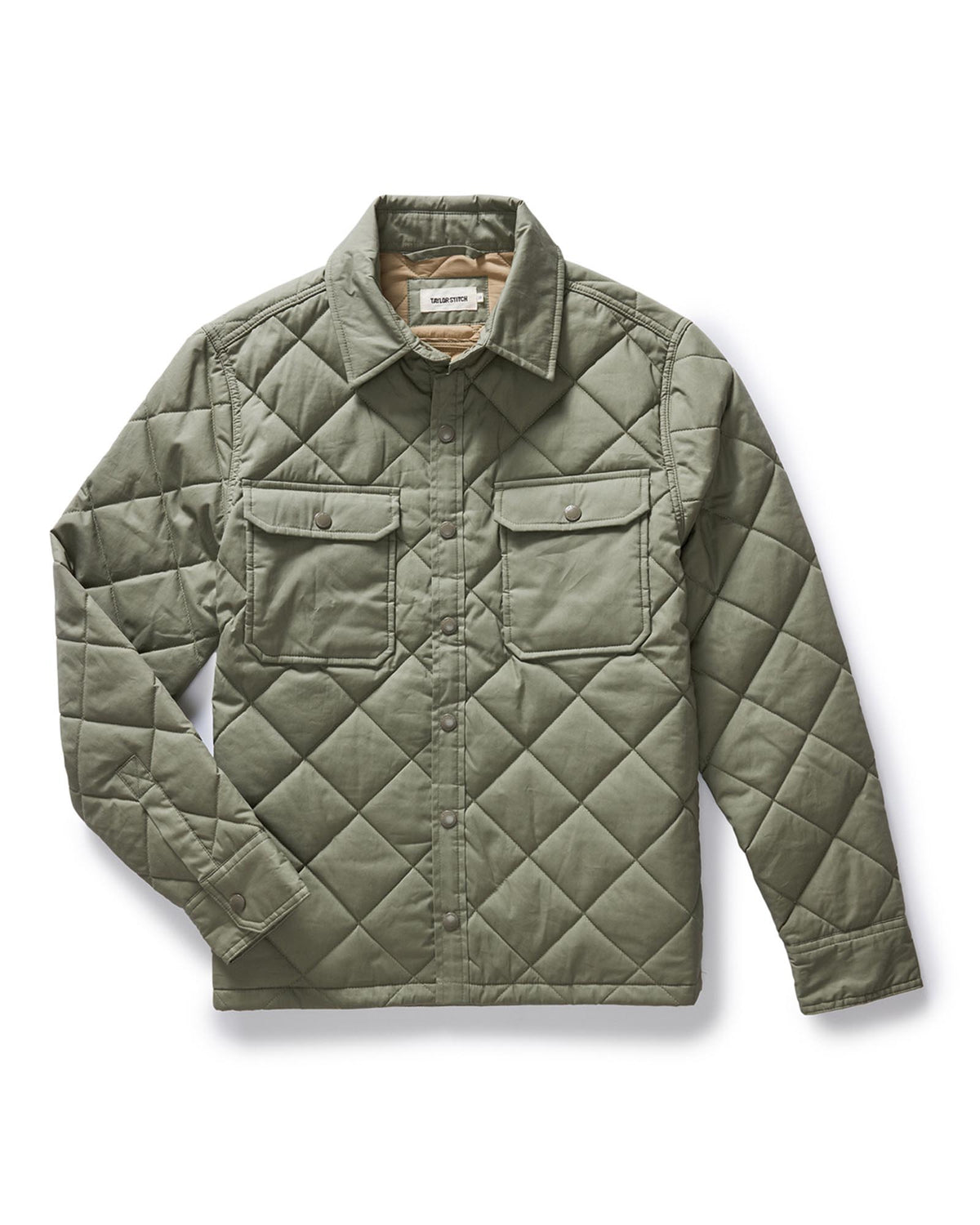 The Miller Shirt Jacket in Smoked Olive Dry Wax