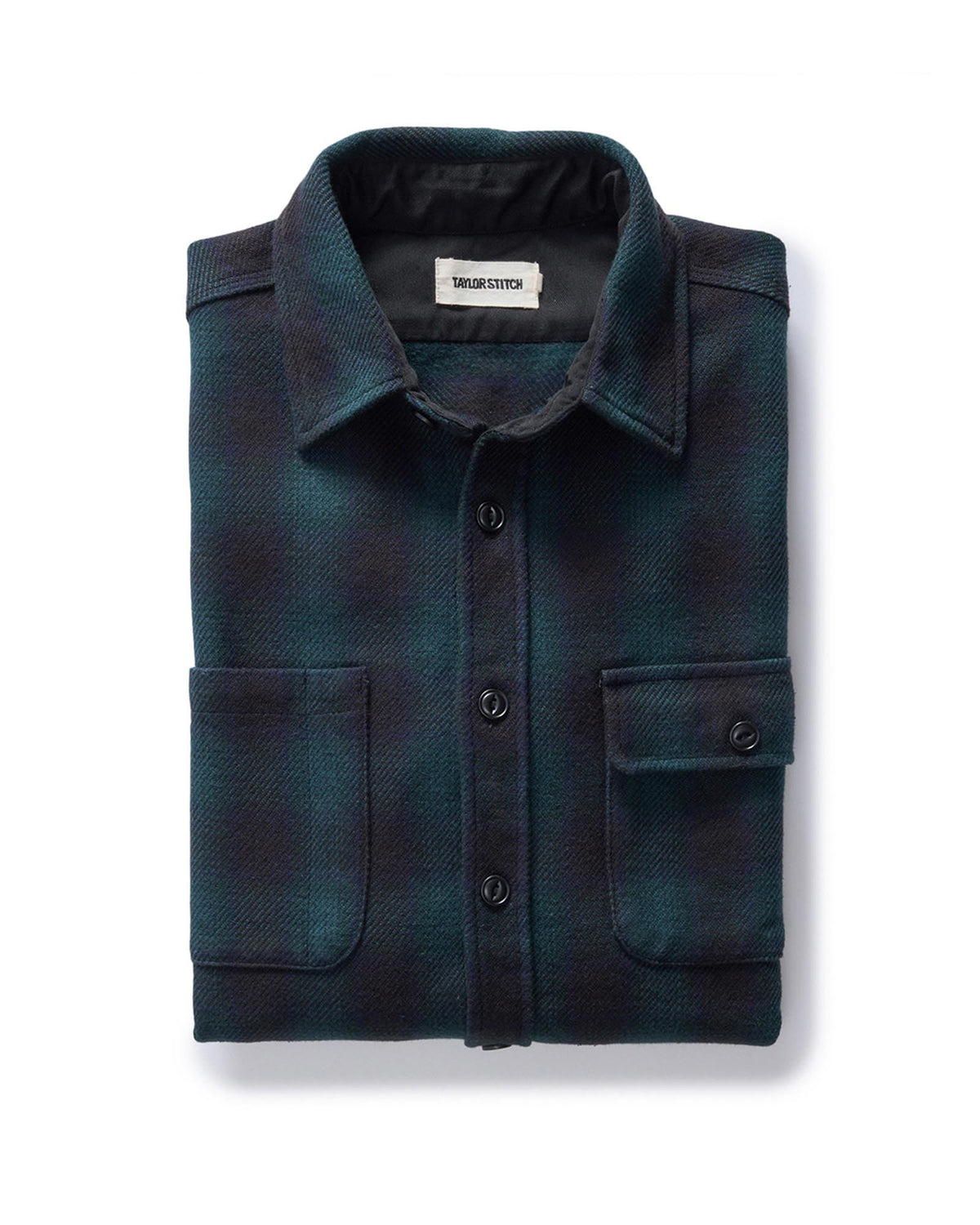 The Moto Utility Shirt in Black Pine Plaid