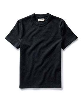 The Organic Cotton Shop Tee in Coal Twist: Featured Image, Knits by Taylor Stitch