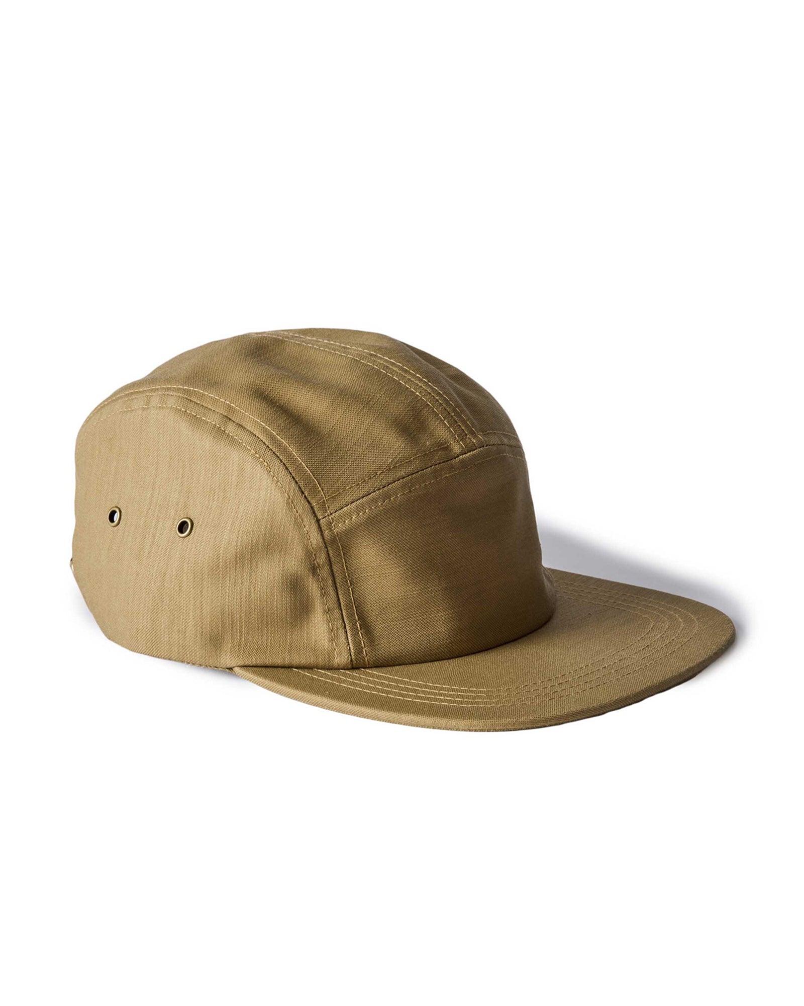 side image of The 5-Panel Cap in Khaki Reverse Sateen, Accessories by Taylor Stitch
