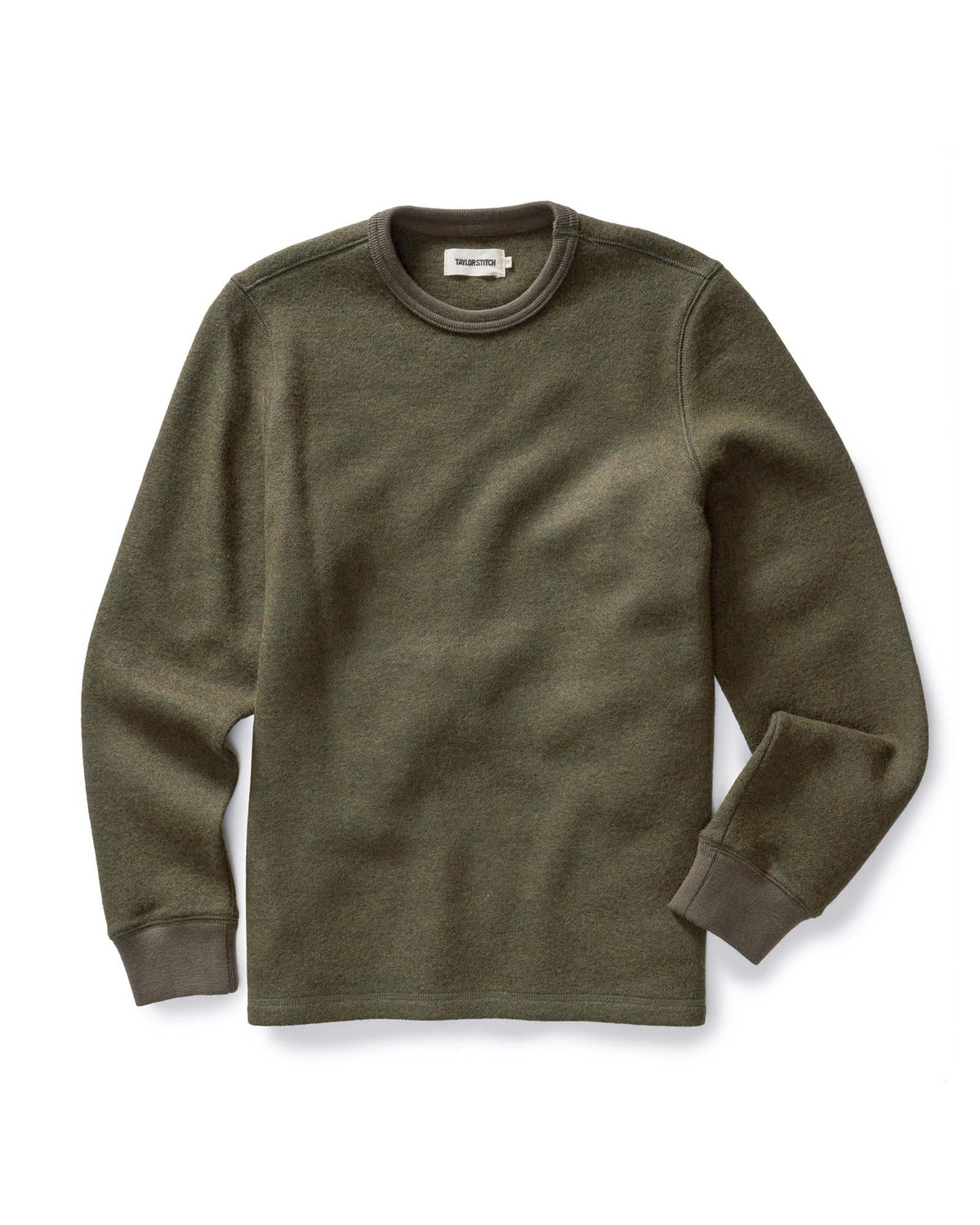 The Evans Crew in Forest Birdseye Wool