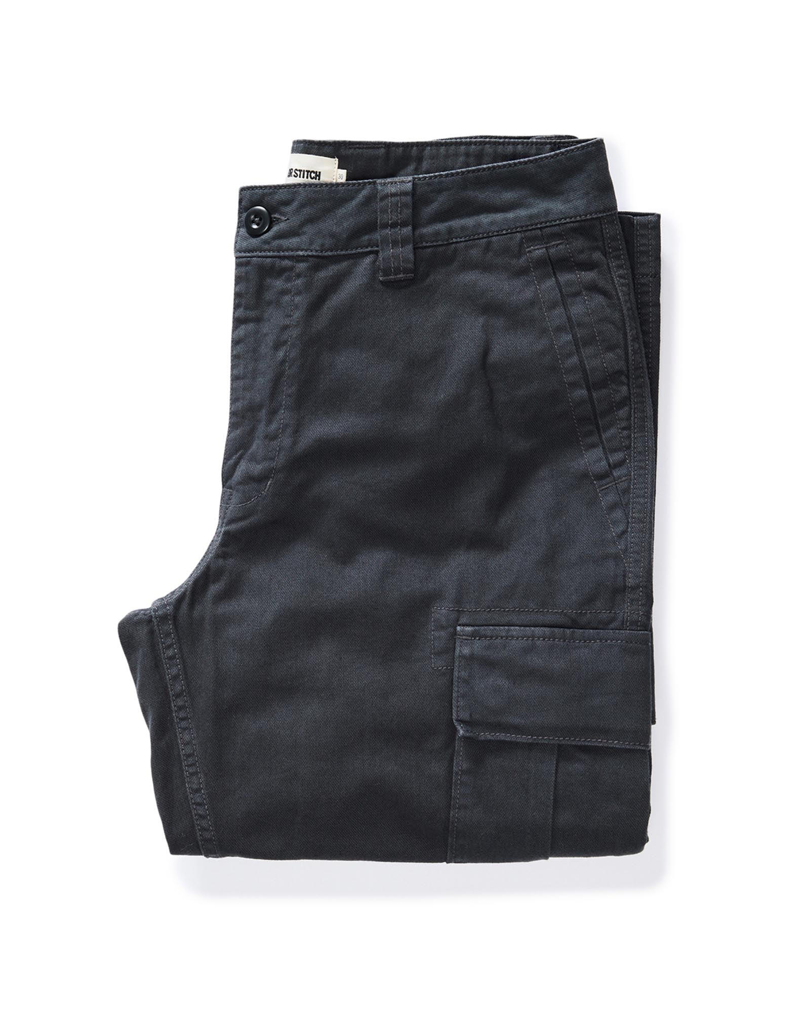 folded flatlay of The Tommie Pant in Faded Black, Bottoms by Taylor Stitch