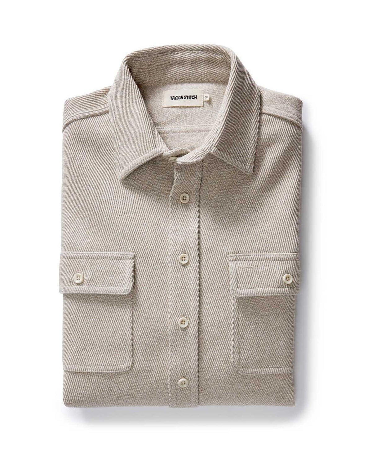 The Ledge Shirt in Flax Twill