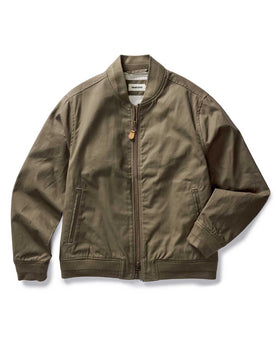 The Bomber Jacket in Fatigue Olive Dry Wax, Outerwear by Taylor Stitch