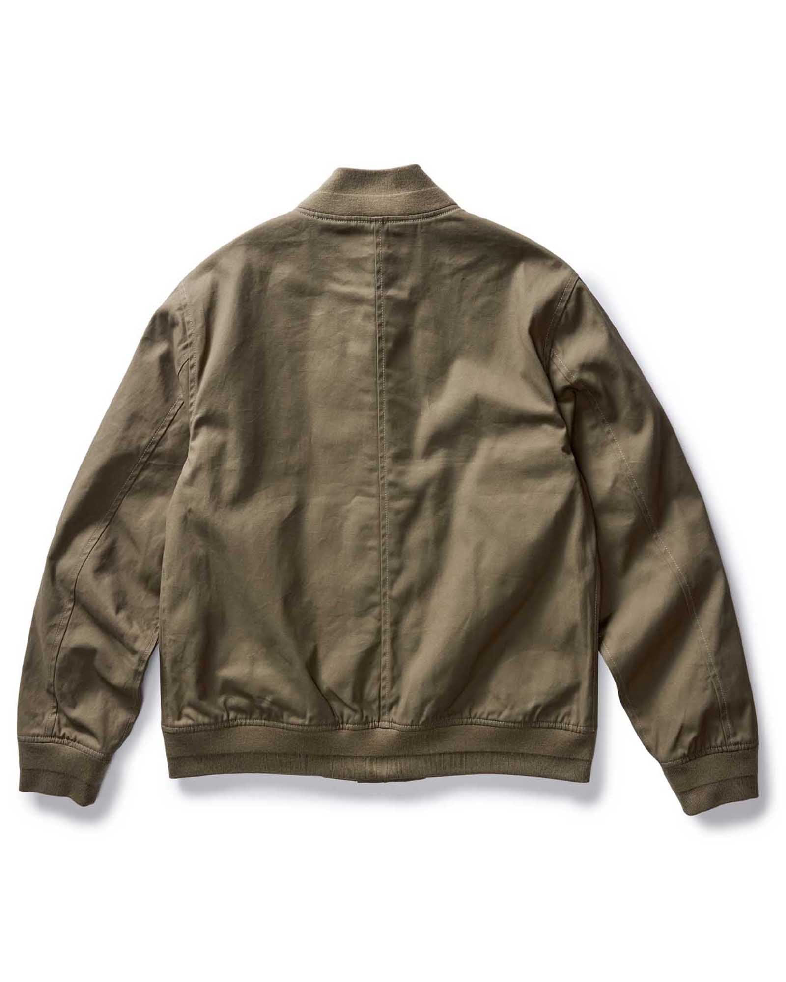 The Bomber Jacket in Fatigue Olive Dry Wax: Alternate Image 5, Outerwear by Taylor Stitch