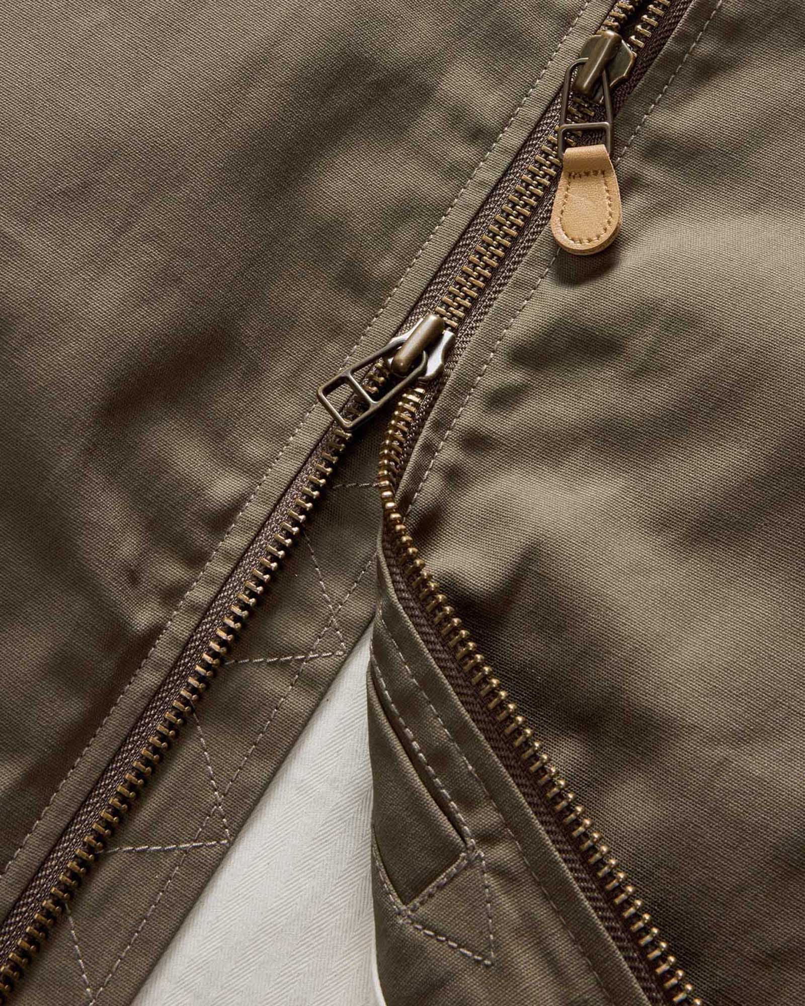 The Bomber Jacket in Fatigue Olive Dry Wax: Alternate Image 7, Outerwear by Taylor Stitch