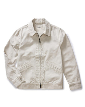 flaltay of The Shifter Jacket in Stone Pigment Canvas, Outerwear by Taylor Stitch