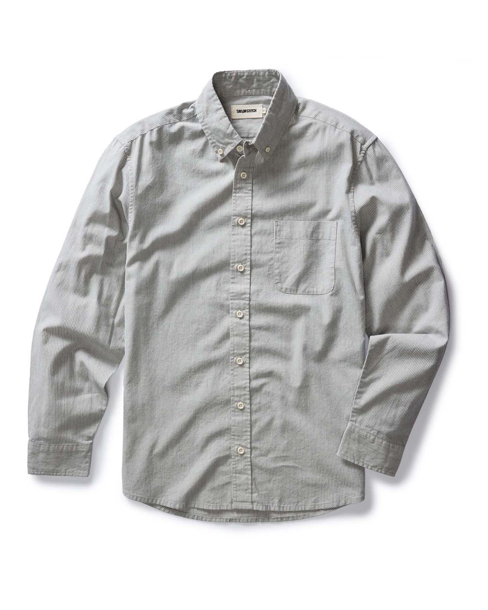 flatlay of The Jack in Parchment Stripe, Wovens by Taylor Stitch