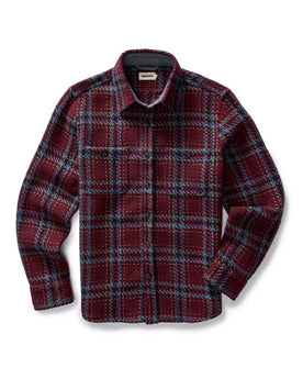 flatlay of The Cutter Overshirt in Port Plaid, Wovens by Taylor Stitch