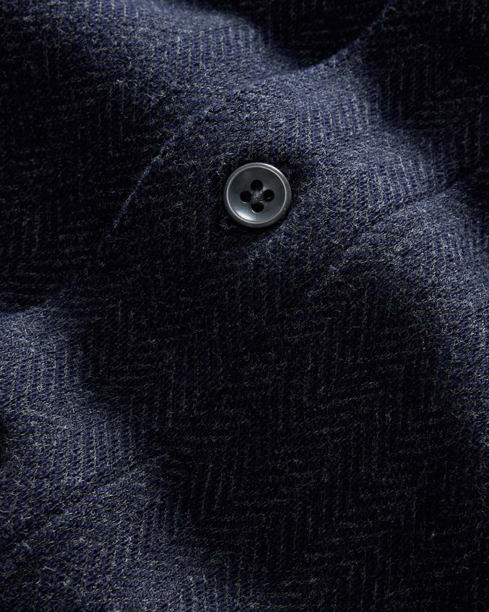 material shot of the buttons on The Coastline Knit Shirt in Dark Navy, Knits by Taylor Stitch