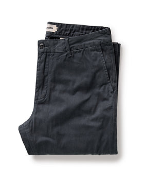 The Slim Foundation Pant in Organic Navy: Featured Image, Bottoms by Taylor Stitch