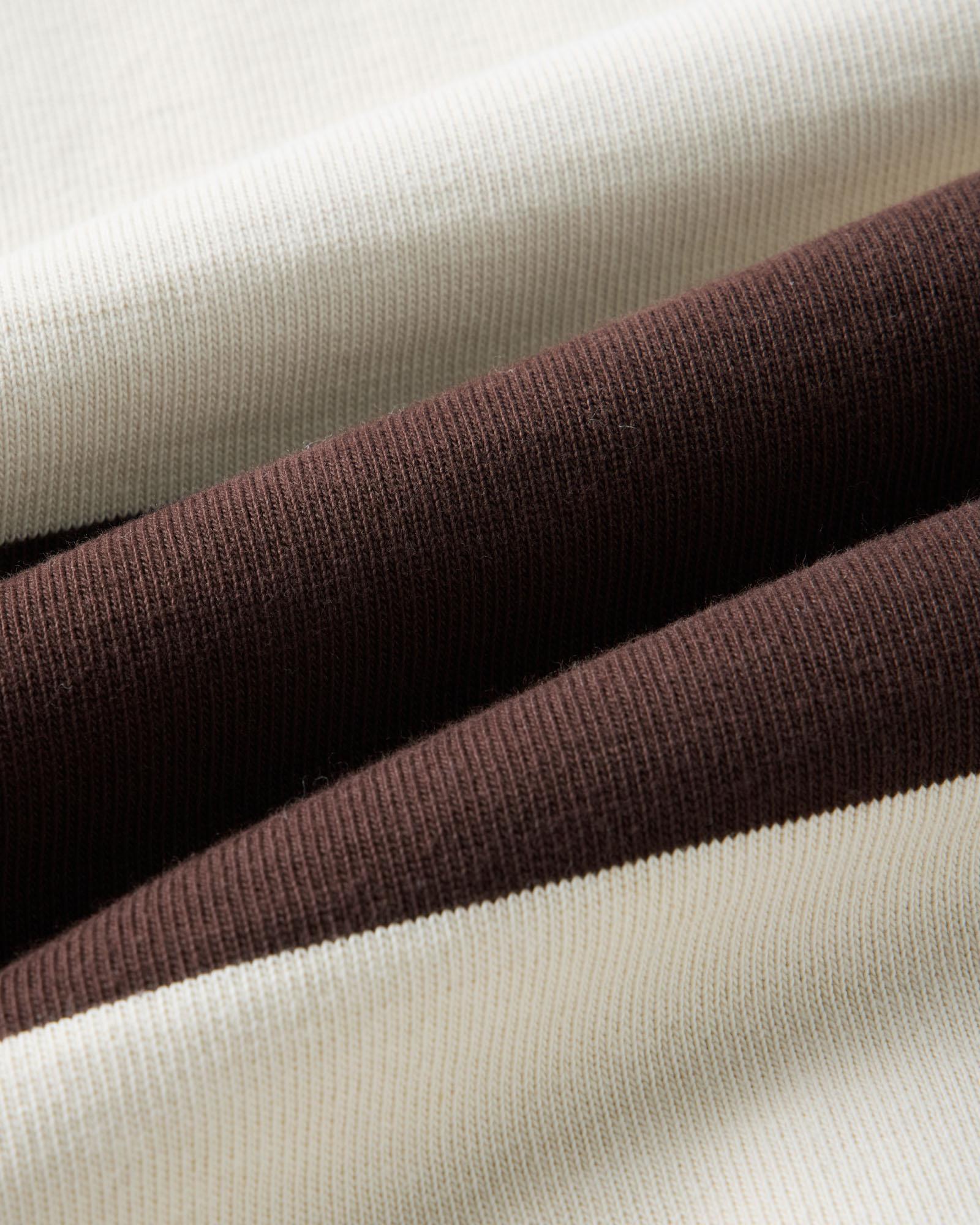 material shot of the fabric on The Short Sleeve Rugby Shirt in Port Stripe, Knits by Taylor Stitch