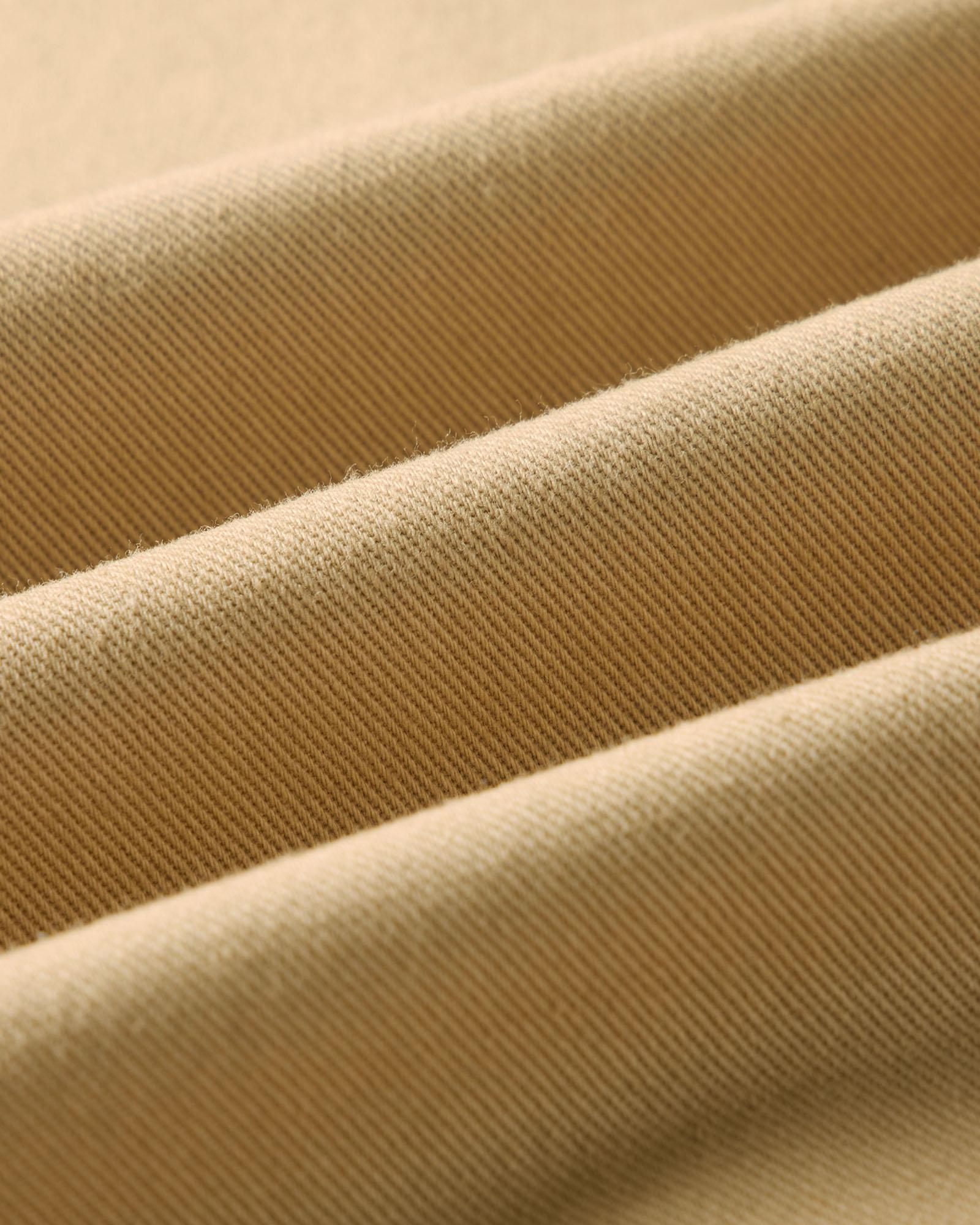 material shot of the fabric on The Airman Jacket in Organic Khaki Foundation Twill, Outerwear by Taylor Stitch