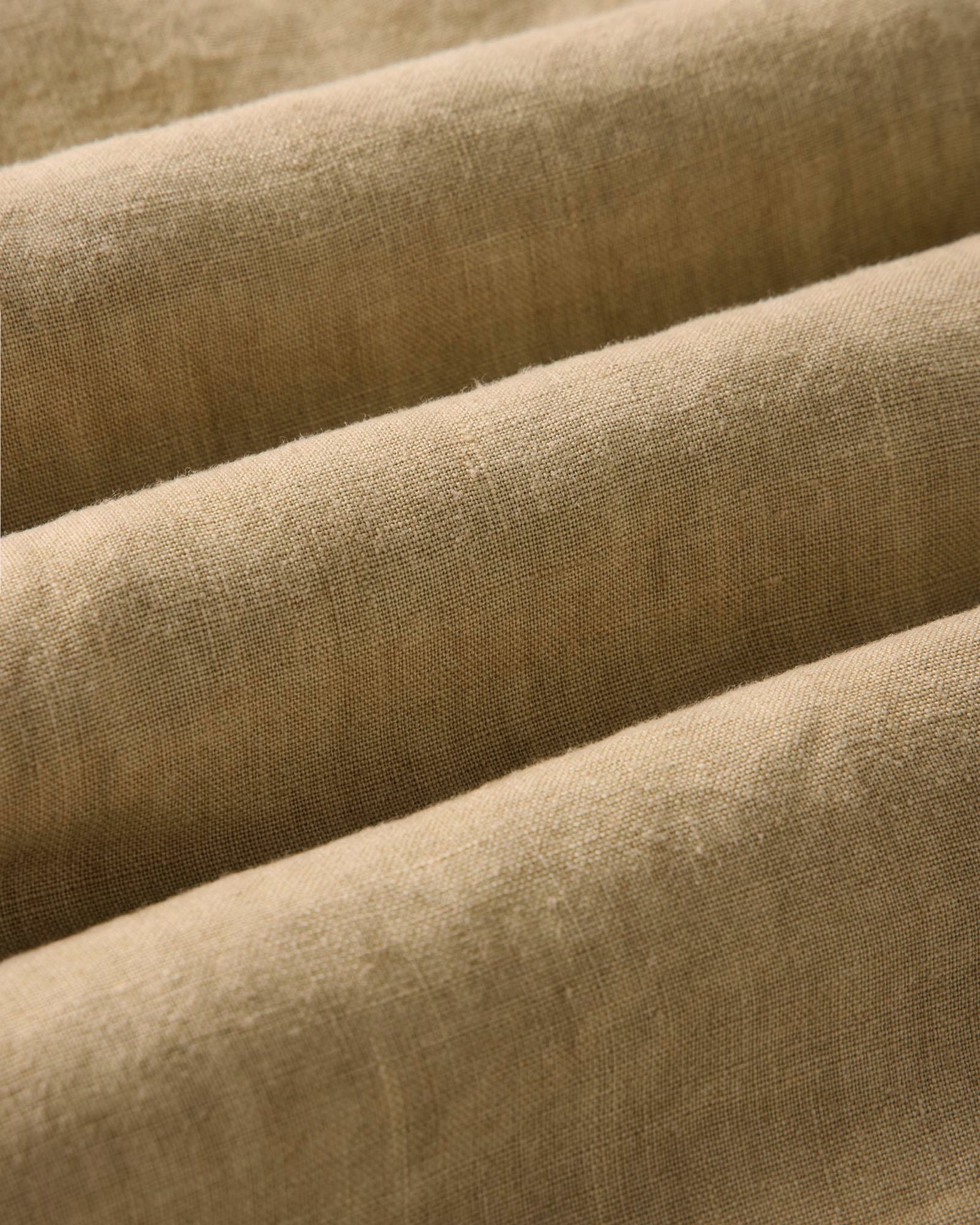 material shot of the fabric on The Apres Short in Field Khaki Hemp, Bottoms by Taylor Stitch