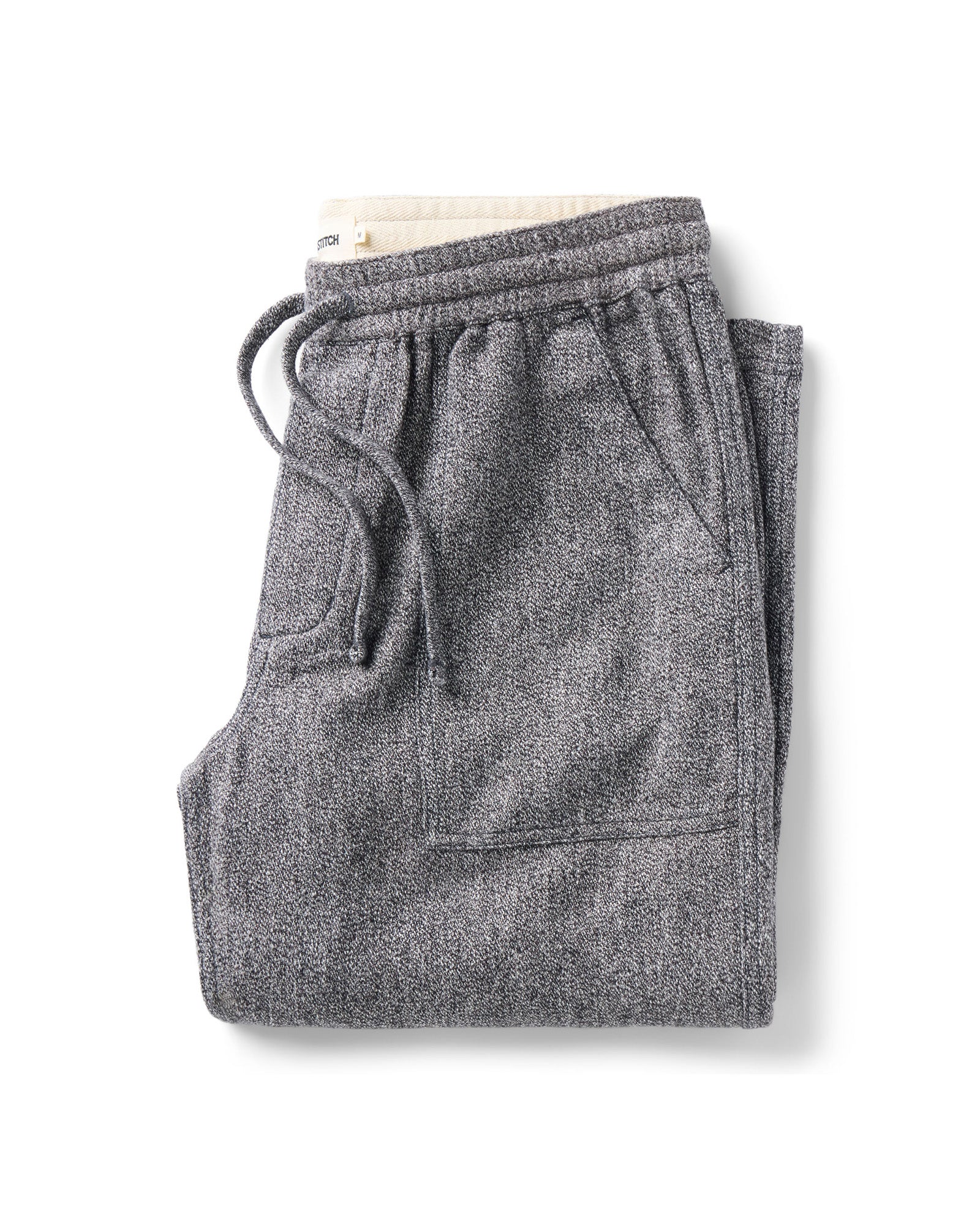 folded flatlay of The Breakwater Pant in Grey Marl Hemp, Bottoms by Taylor Stitch