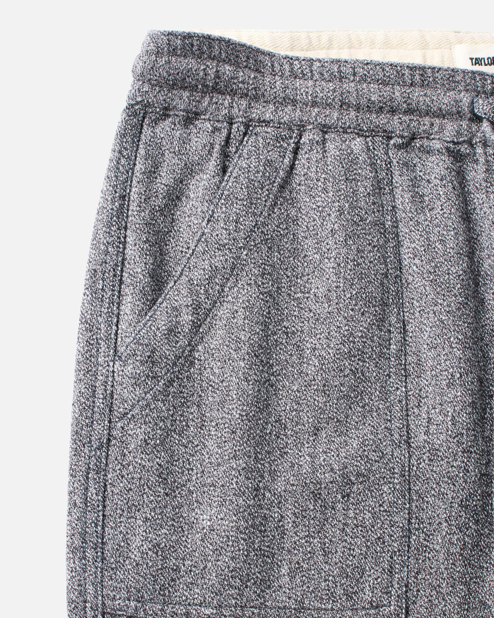 material shot of the pocket on The Breakwater Pant in Grey Marl Hemp, Bottoms by Taylor Stitch