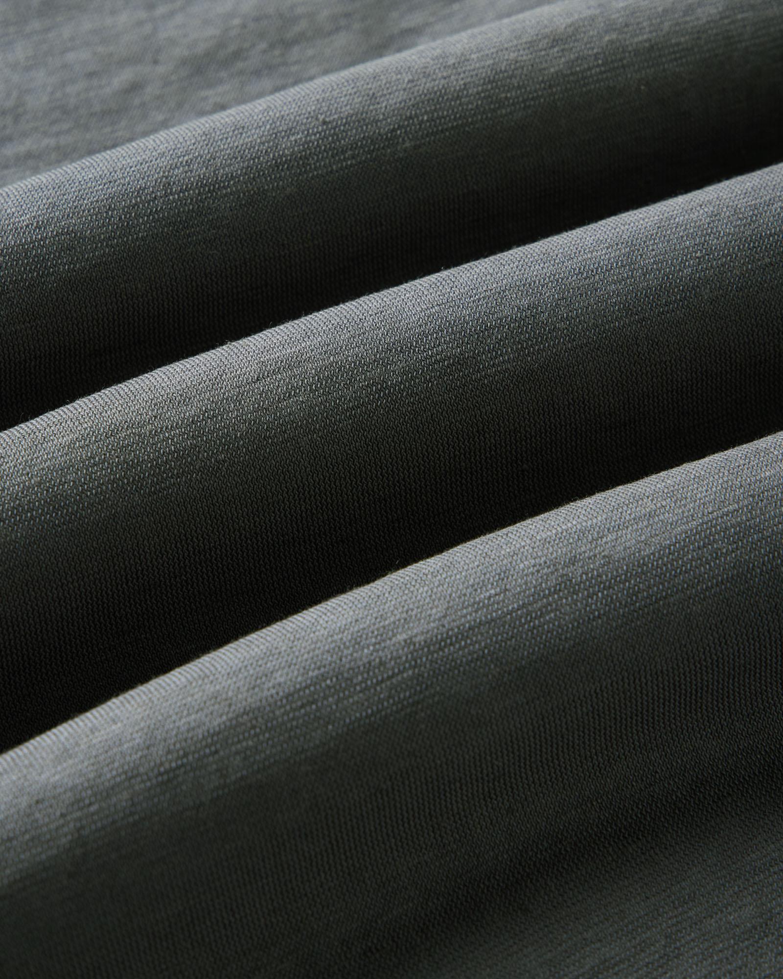 material shot of the fabric on The Cotton Hemp Polo in Faded Black, Knits by Taylor Stitch