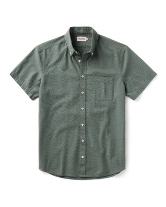 The Short Sleeve Jack in Deep Sea Seersucker
