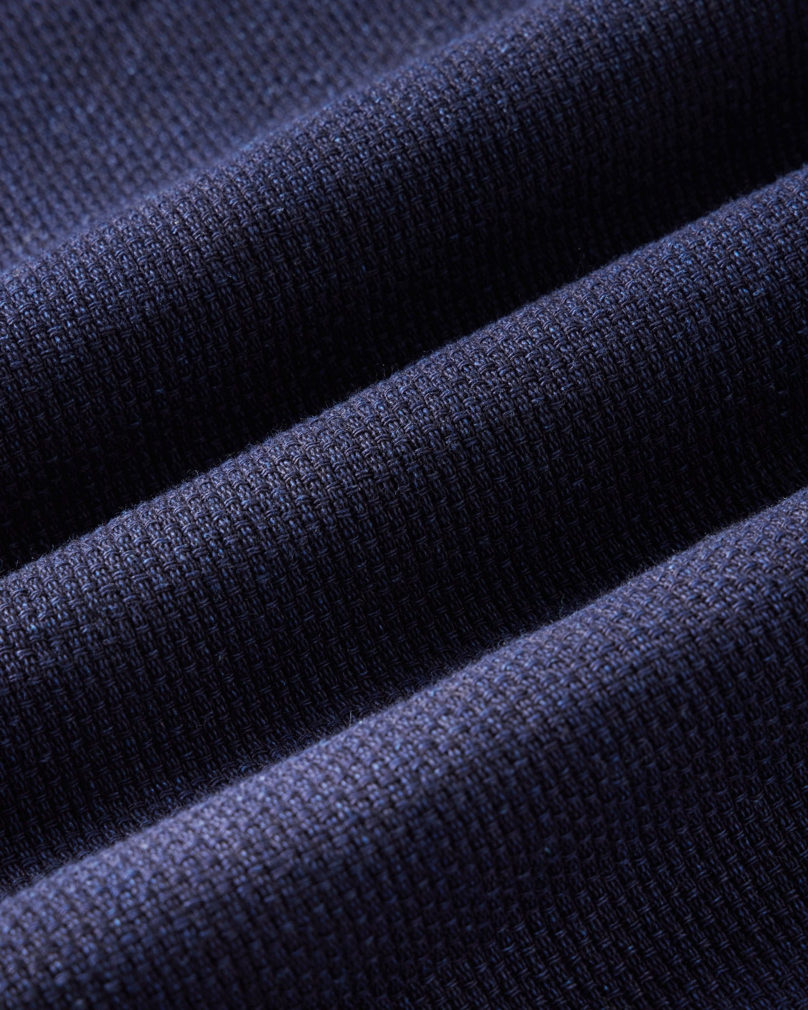 material shot of the fabric on The Camden Pant in Rinsed Indigo Sashiko, Bottoms by Taylor Stitch
