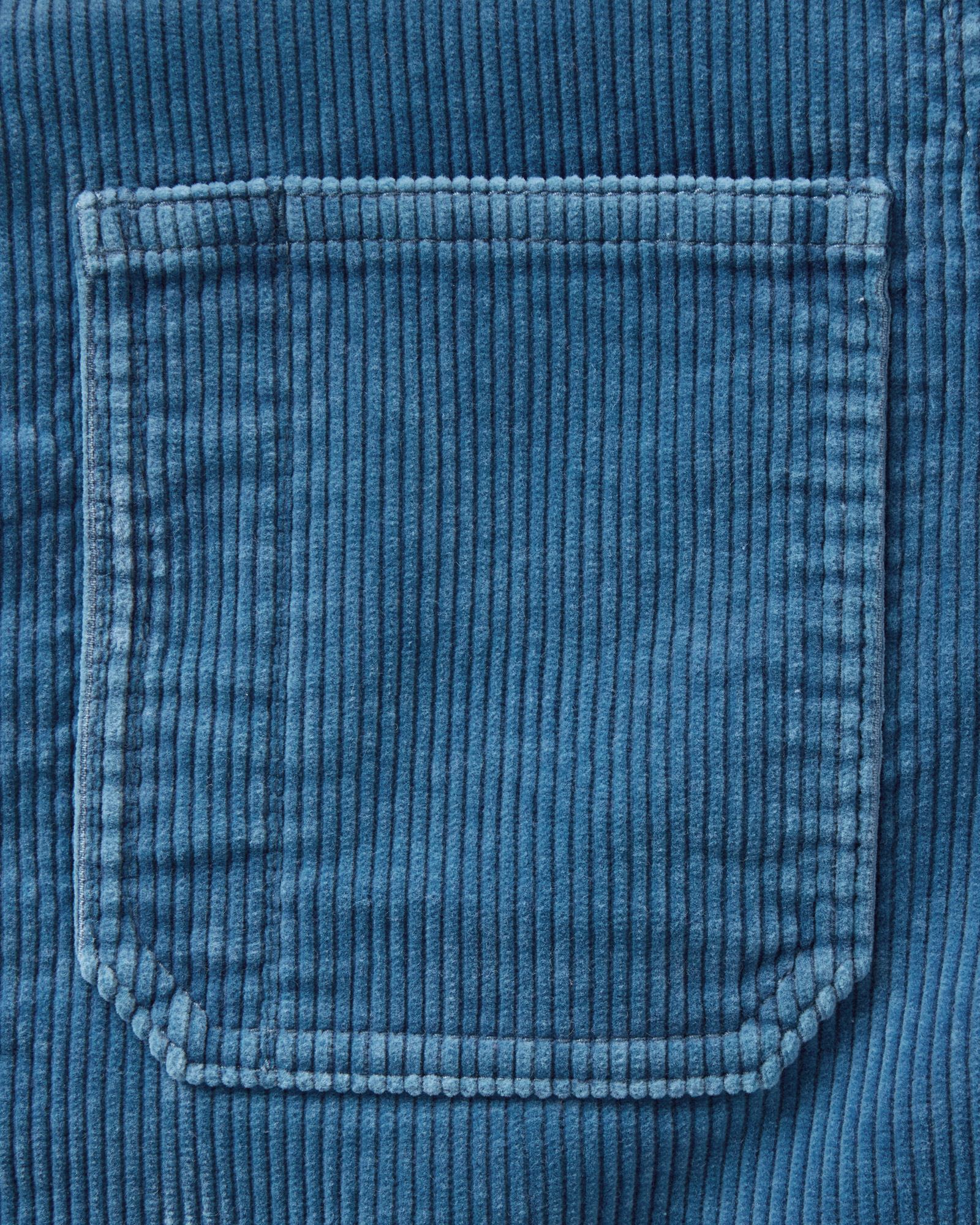 material shot of the pocket on The Ojai Jacket in Washed Indigo Corduroy, Outerwear by Taylor Stitch