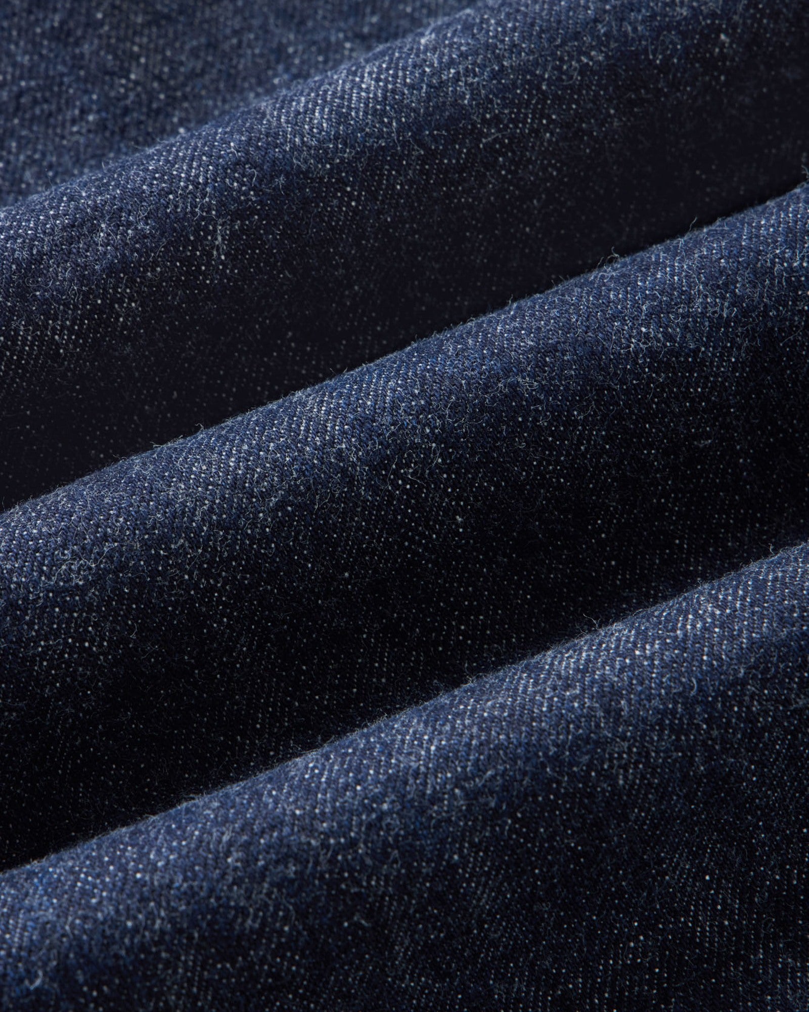 material shot of the fabric on The Democratic Jean in Rinsed Organic Selvedge, Bottoms by Taylor Stitch