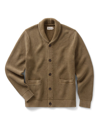 flatlay of The Crawford Sweater in Bay Leaf